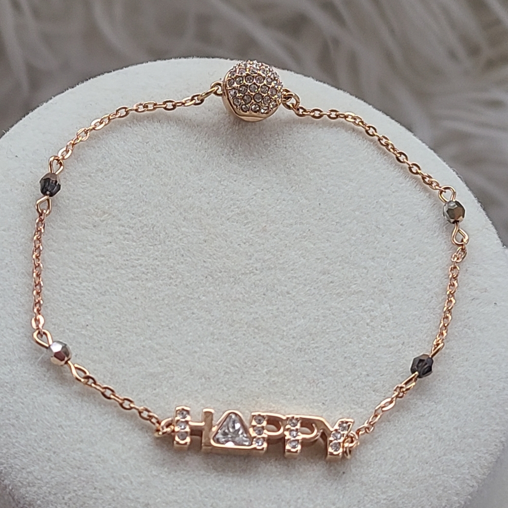Swarovski Remix Collection Happy Strand, Rose-Gold Toned- Excellent Condition